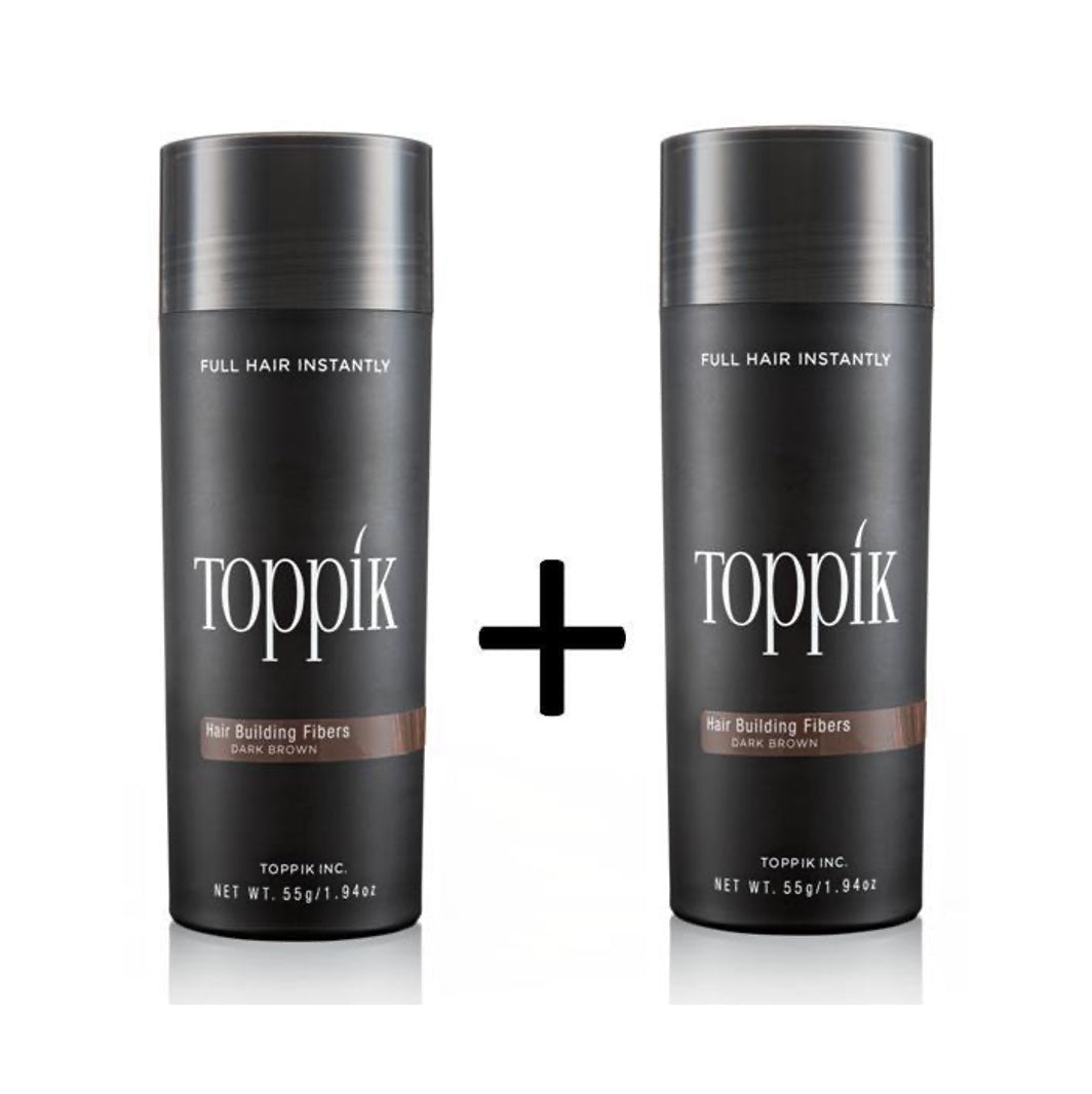 2 x TOPPIK 55 g. Haarverdichter Streuhaar schütthaar Hair Fibers